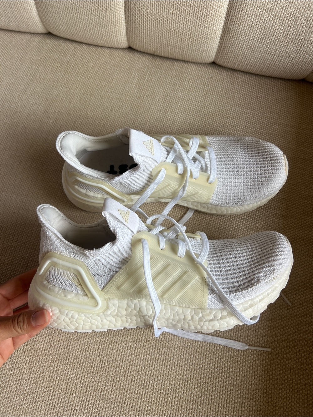 adidas Ultraboost Knit Sneakers in White